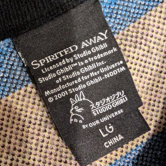 Studio Ghibli Spirited Away No-Face Holiday Sweater Size Large BoxLunch Unisex - Picture 3 of 8